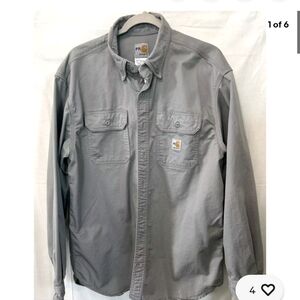 Carhartt Steel Gray flame Resistant CAT2 Work Shirt